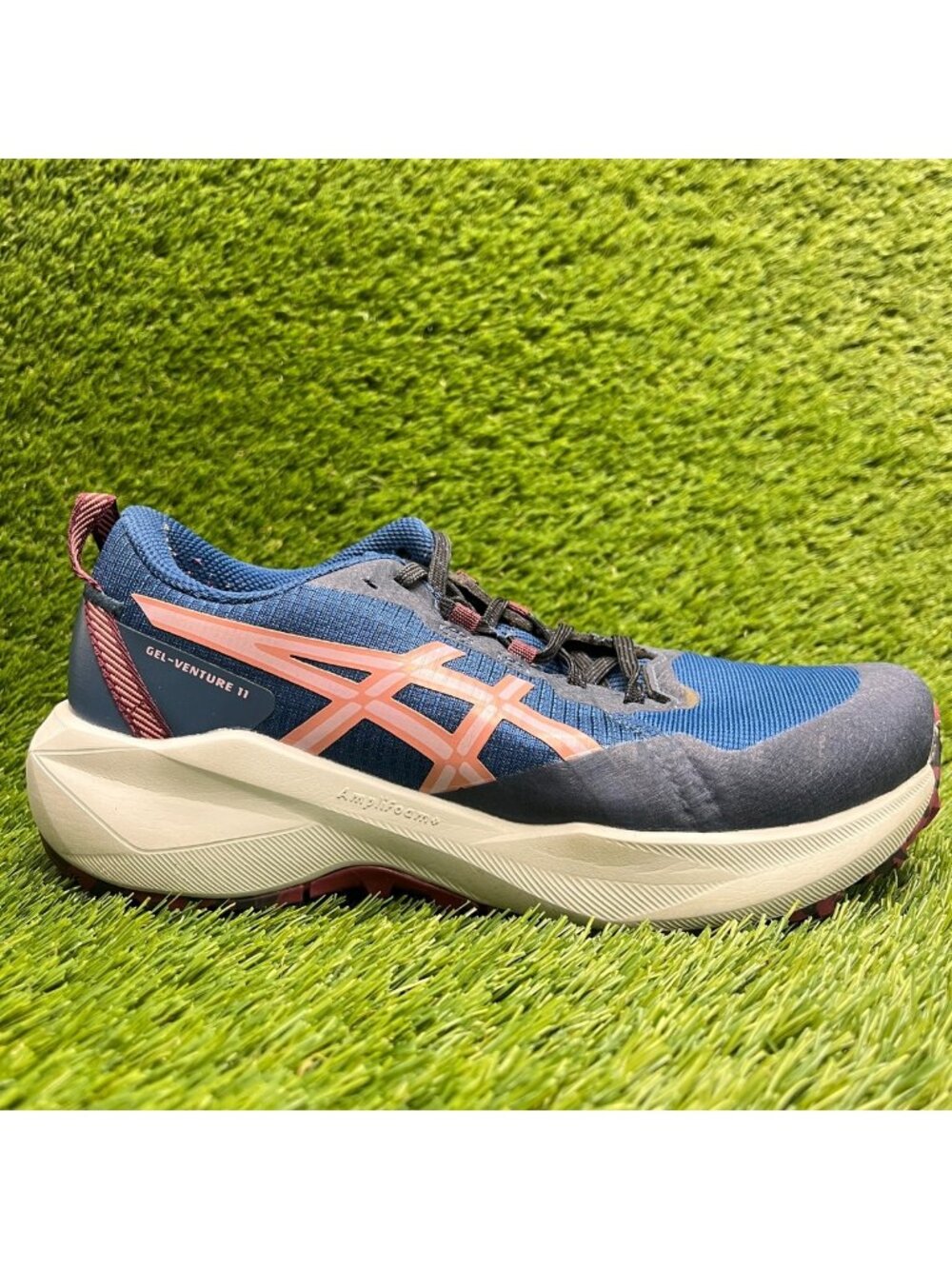 Asics Gel-Venture 11 Womens Size 7.5D Blue Pink Running Walking Shoes Sneakers